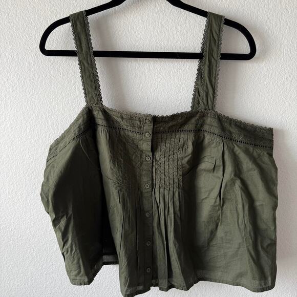 Olive green levis button up - Picture 3 of 4